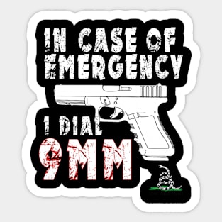 In an Emergency Sticker